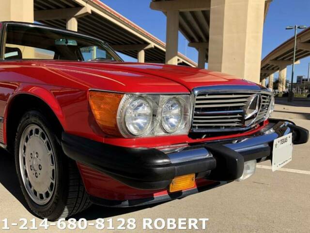 1988 mercedes-benz 560-class 560 sl 2dr convertible 93264 miles red convertible