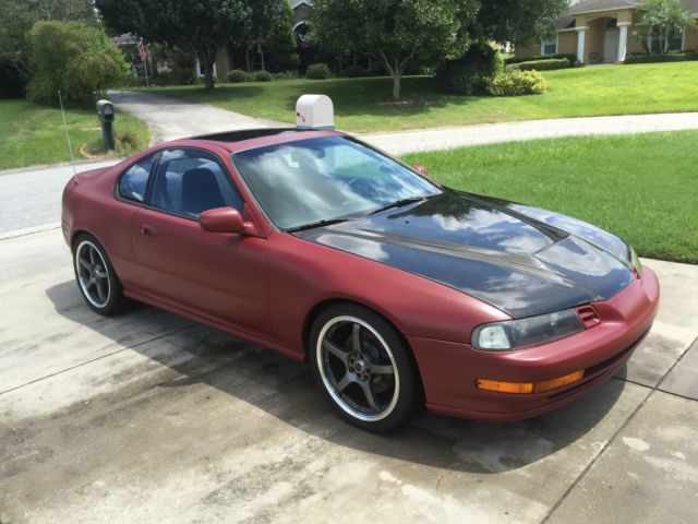 1992 red honda prelude si coupe 2-door 2.3l turbo 86k miles 400+ hp