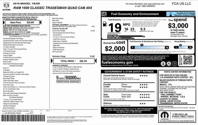 2019 ram 1500 tradesman