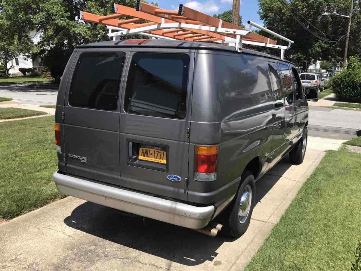 1992 ford e-350 econoline van grey rwd automatic e350 van
