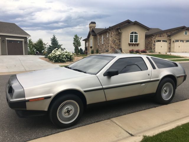 1981 delorean, low miles, manual, gray leather