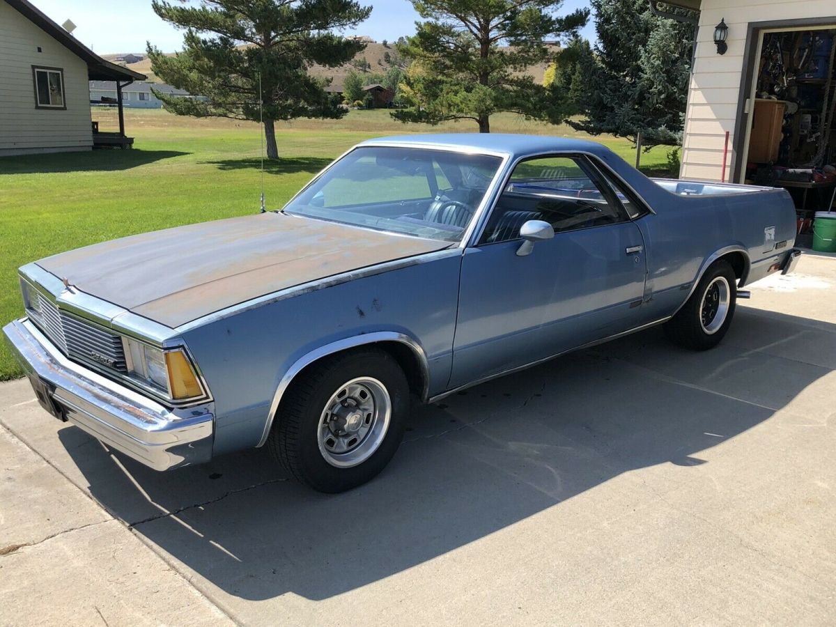 1981 chevrolet el camino pickup blue rwd automatic el camino
