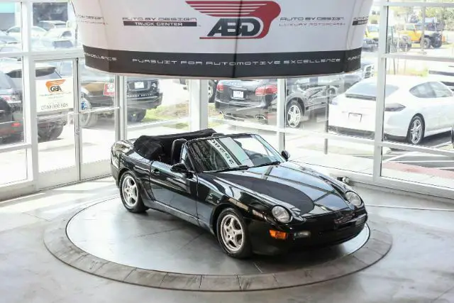1993 porsche 968 cabriolet black