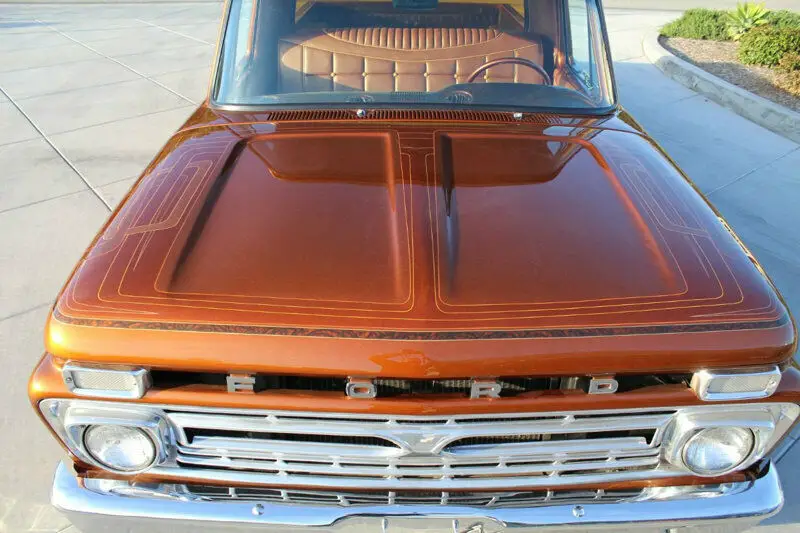 1965 ford f250 f-250 100% custom pickup truck house of kolor paint air bags