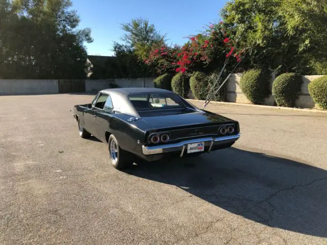 1968 dodge charger black coupe