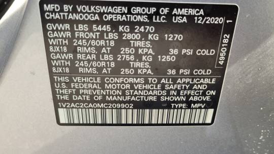 2021 Volkswagen Atlas Cross Sport