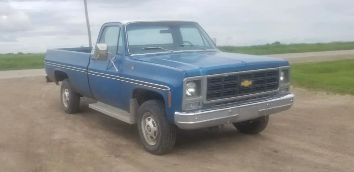 1979 chevrolet k20 pickup blue 4wd automatic scottsdale trailering special