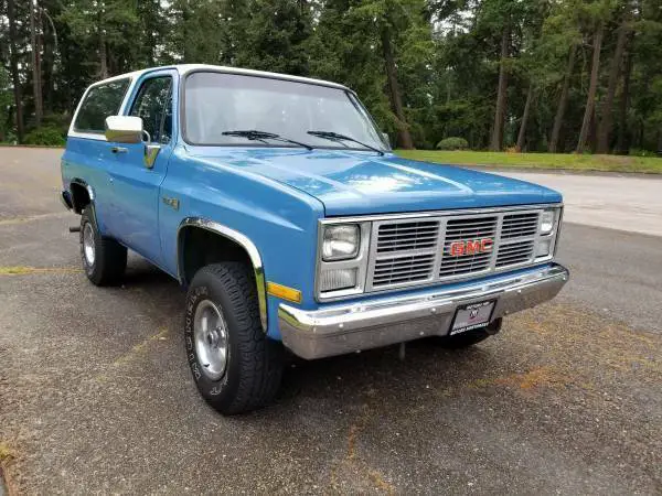 1986 gmc jimmy 4x4 no reserve worldwide chev blazer k-5 k5 k1500 removable top