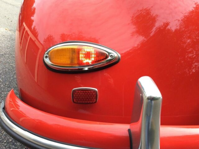 porsche 356a 1959 with super 90 engine guards red with tan interior