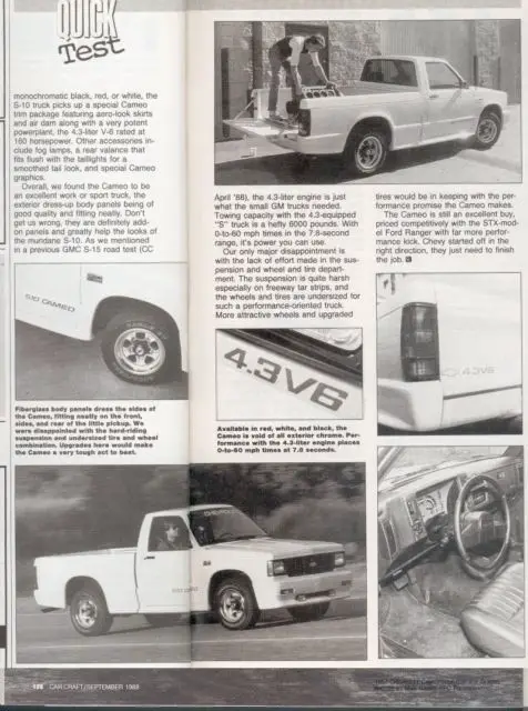 rare 1/37 1989 chevrolet s10 cameo syclone typhoon ss sonoma gt gmc sport truck