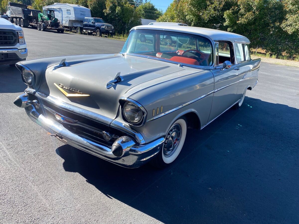 1957 chevrolet nomad wagon grey rwd automatic