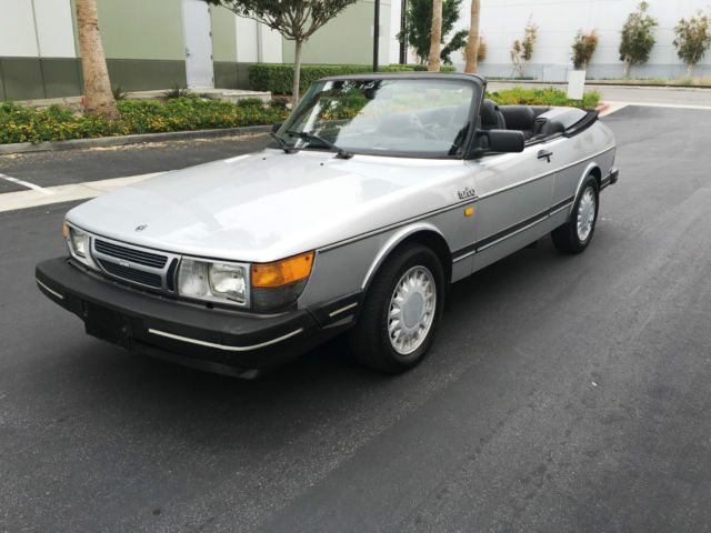 1986 saab 900 turbo convertible - rust free - automatic - fresh car donation