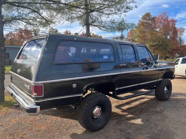 1977 gmc suburban suv black 4wd automatic high sierra