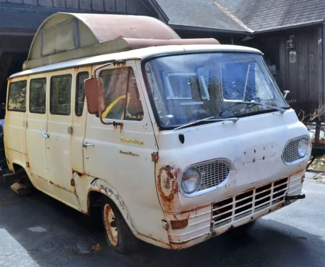 1963 ford econoline travel wagon, 6 cyl. manual, restorable, complete, rare!