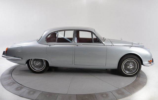 restored silver 1965 jaguar s type 4 spd