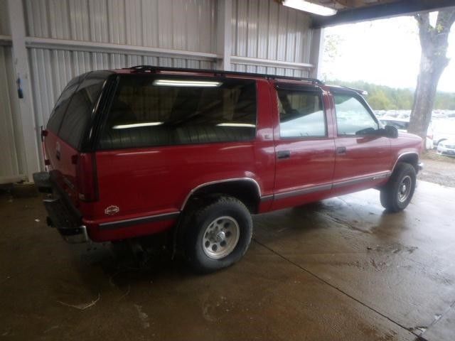 1993 chevrolet suburban k1500 4wd 219338 miles red suv 4-speed automatic