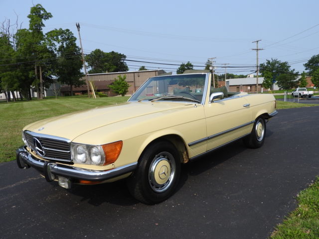 1973 mercedes benz 450 sl roadster, 69,000 original miles, rare colors
