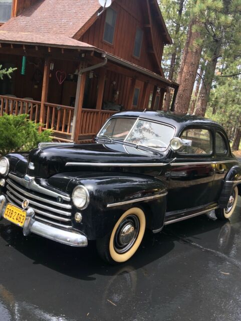 1947 ford super deluxe, flathead v8, 3-spd manual, 95% original, tube am radio