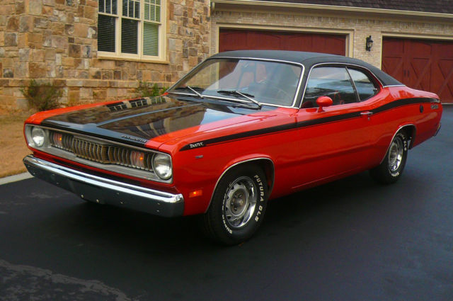 1971 duster twister tor red/hemi orange v2 paint code hi impact factory orange