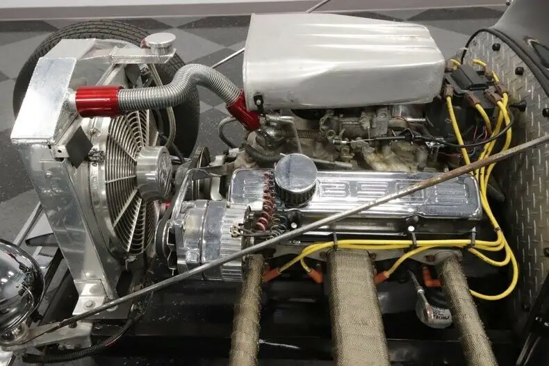 v8 th350 auto hot rod classic vintage collector roadster brown edelbrock bucket