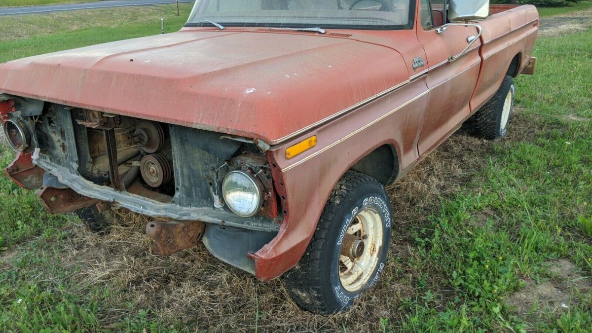 1977 ford f-150 custom 4x4 - no title - for parts only