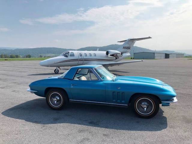 1965 corvette conv *2tops*bodyoffrestored* rarecolorcomboblue/white*#smatch