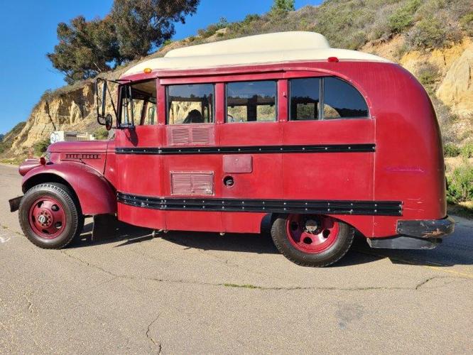 1945 chevrolet wayne bus camper conversion for sale in los angeles, california