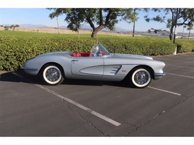 1960 chevrolet corvette 88285 miles silver 283/230hp automatic