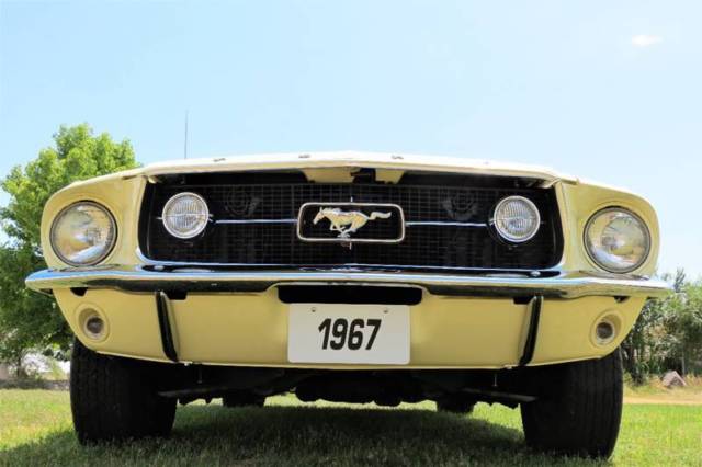 1967 mustang fastback gt equipment springtime yellow new paint redlines awesome!