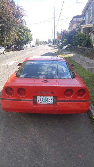 1984 red corvette