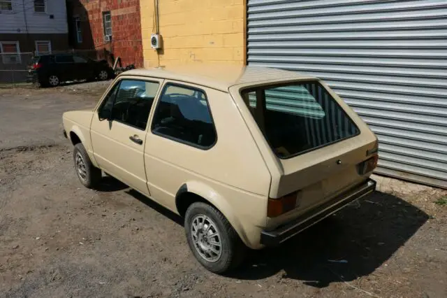 1984 volkswagen rabbit project car rolling shell