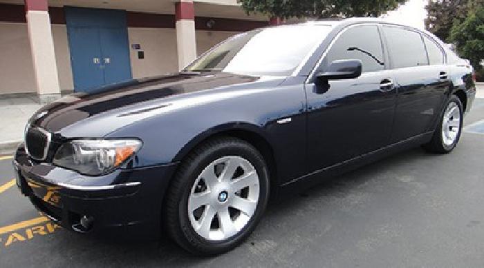 obo 2007 bmw 750li sedan midnight blue clean title in glendale, ca