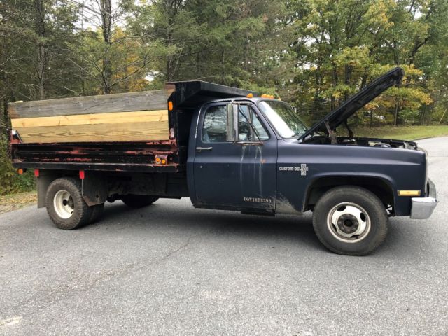 1987 chevrolet c30 2 wd dump truck collector classic 73k miles stick rat rod ny