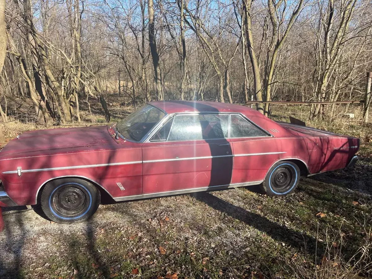 1966 ford galaxie coupe red fastback
