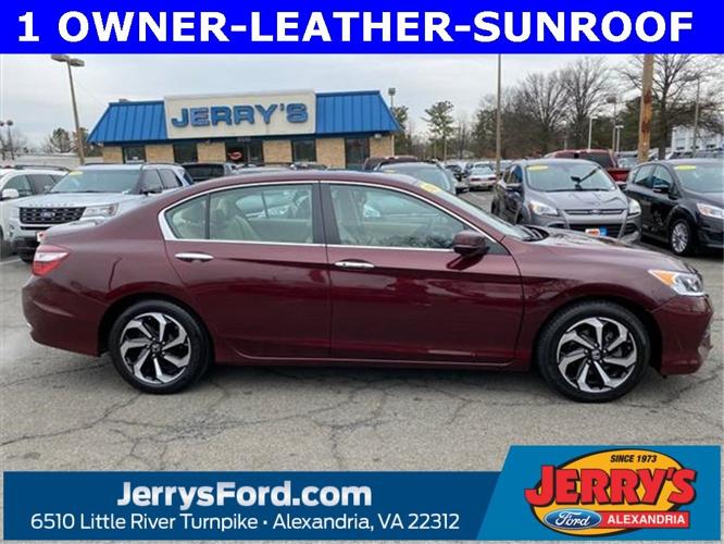 used 2017 honda accord ex-l sedan alexandria, va 22312 for sale in alexandria, virginia