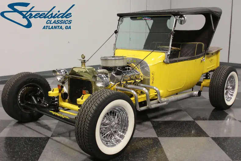 1923 ford t-bucket 11924 miles yellow convertible 350 v8 2 speed automatic