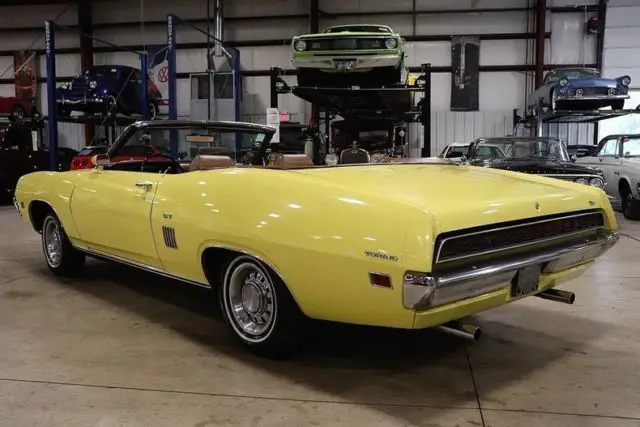 1970 ford torino gt 42629 miles bright yellow convertible 302cid v8 automatic