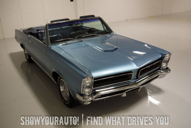 blue metallic 1965 pontiac gto 389 v8 4spd manual for sale!