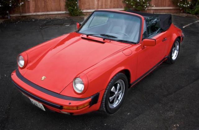 1986 porsche 911 carrera 3.2 cabrio 46k miles california car!