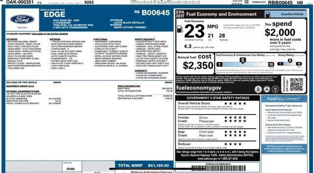 2024 ford edge sel