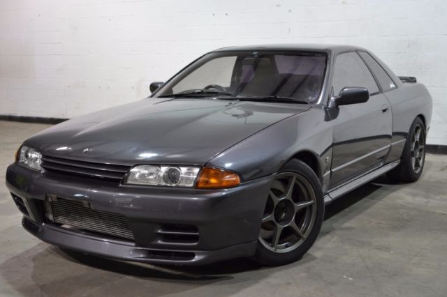 1990 nissan skyline gt-r -- gun metal grey - rb26dett - 5 speed - 24,000 miles