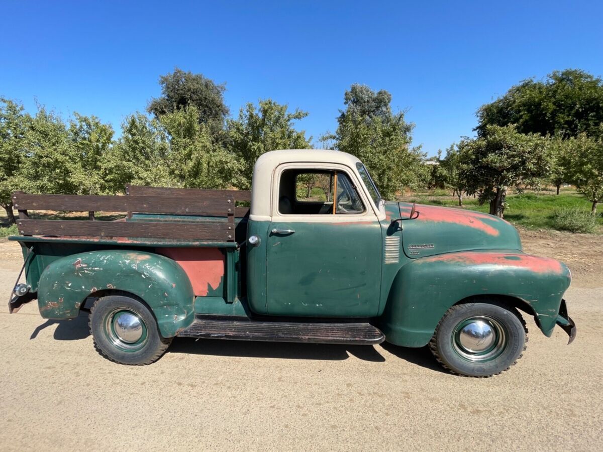 1953 chevrolet short bed, half ton, original california truck