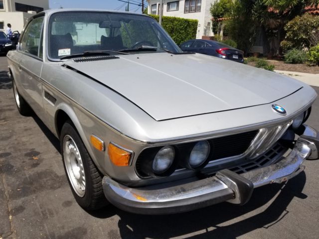 1973 bmw 3.0 cs coupe, us model, 4 speed, leather, running project, clean title