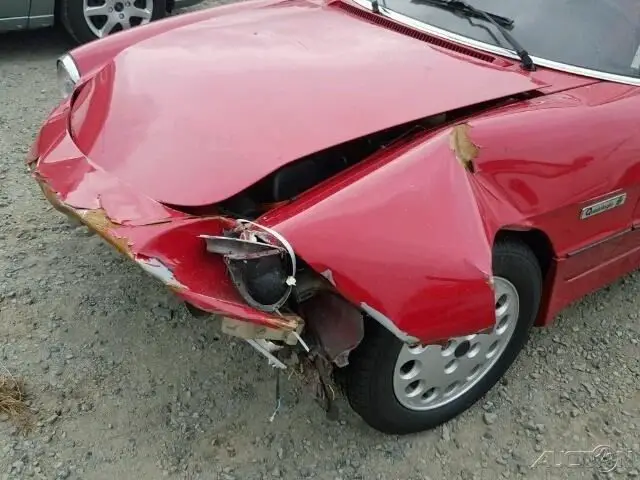 1986 alfa romeo spirder vel fo rsale repairable damage