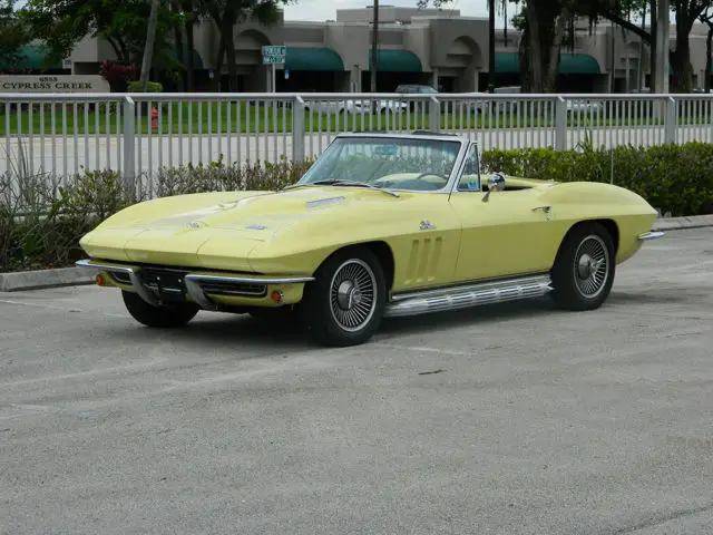 1966 chevrolet corvette big block matching #s 427/450hp side pipes knock offs