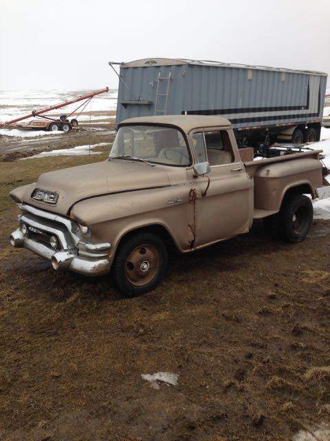 1957 gmc short fender side 1 ton dually