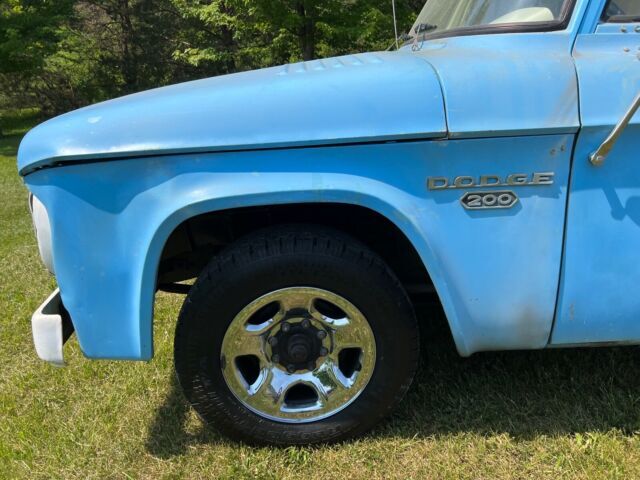 1966 dodge d/w series pickup blue rwd manual d200