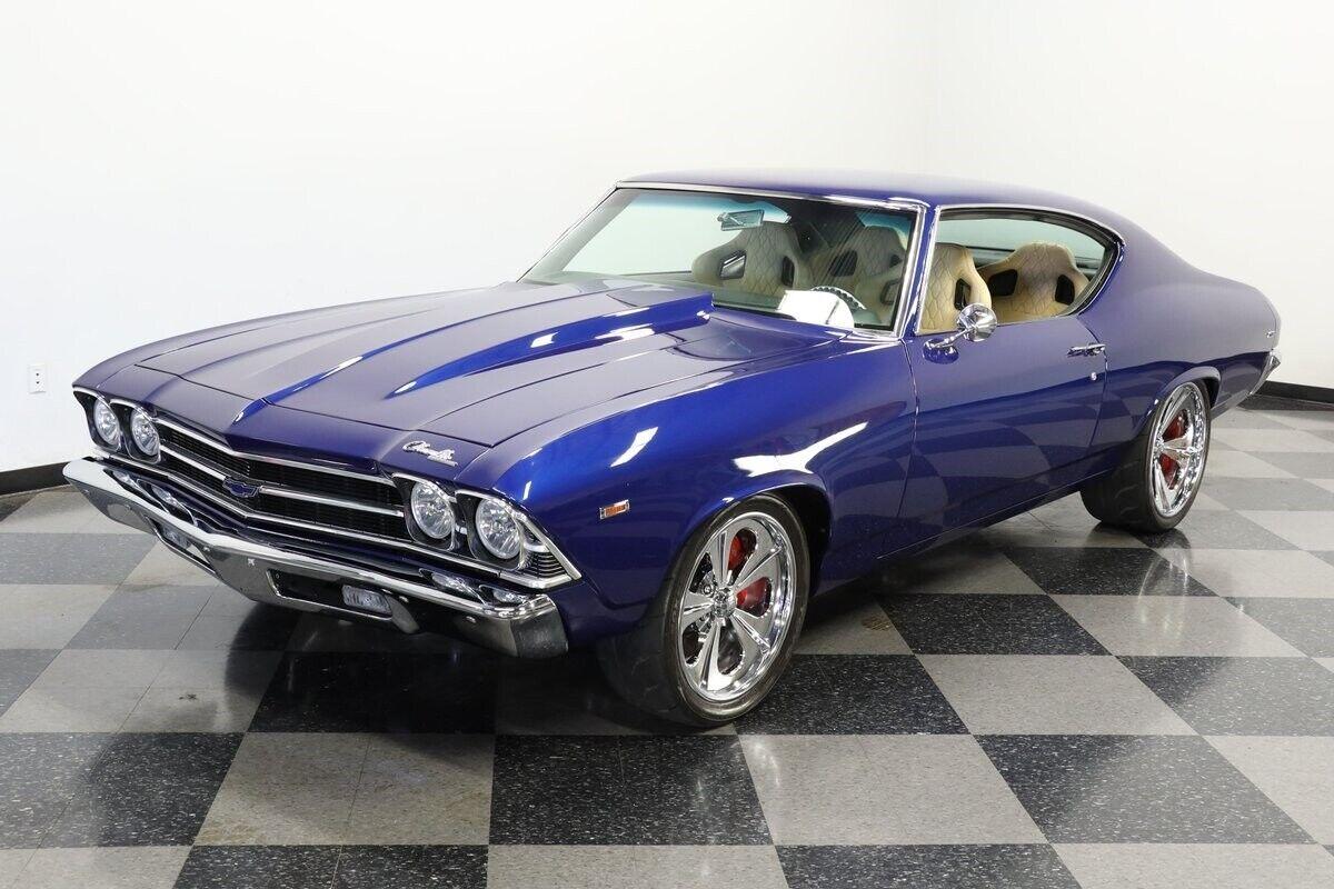 1969 chevrolet chevelle restomod cobalt blue metallic 2393 miles