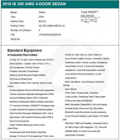 used 2016 lexus is 300 awd spokane valley, wa 99212 for sale in spokane, washington