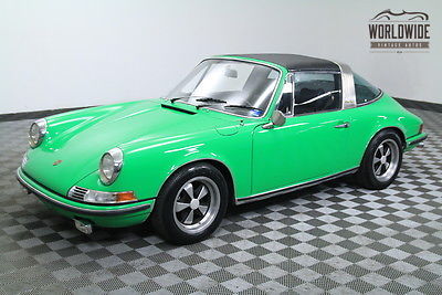 1969 porsche 911e targa. signal green. stunning. 4 cam motor. rare